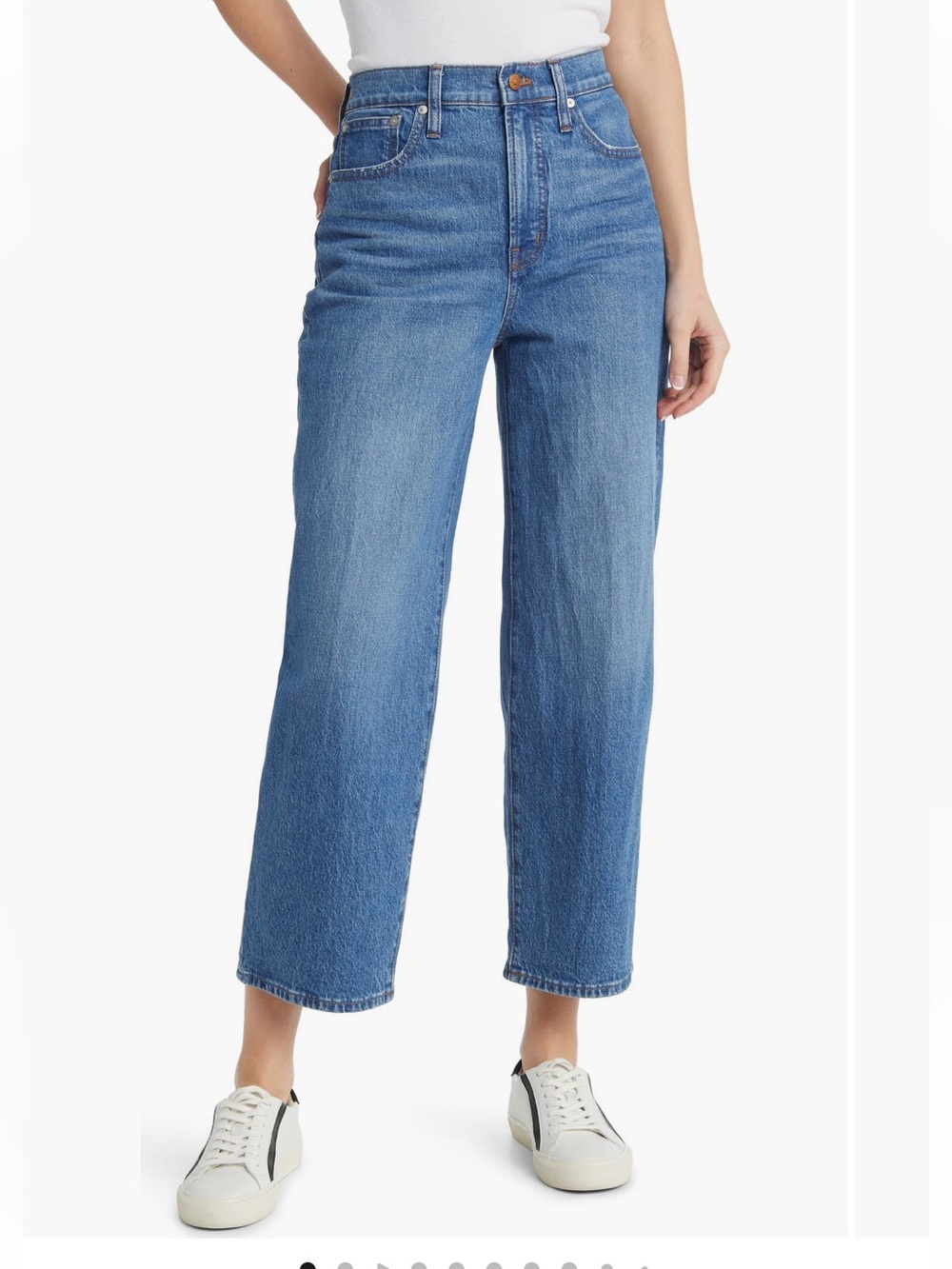 Madewell Perfect Vintage Jeans High Rise Straight Leg Blue Denim Size 24